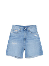 Calvin Klein Short Bermuda Donna Denim Medium - Blu